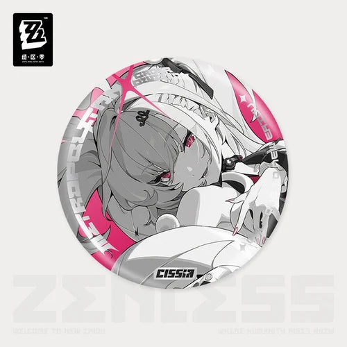 *Preorder* Zenless Zone Zero Mindscape Cinema Series Reflective Pin: Metropolitan Order Division: Cissia