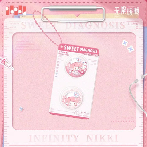 *Preorder* Infinity Nikki Sweet Diagnosis Series Pin Keychain