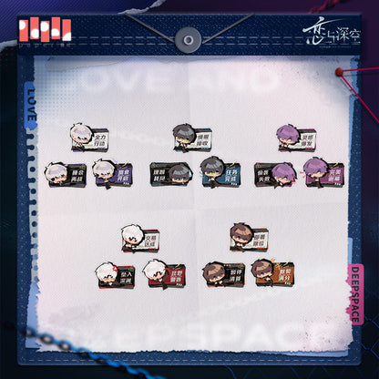 *Preorder* Love and Deepspace Infinite Forbidden Area Series Clip Set