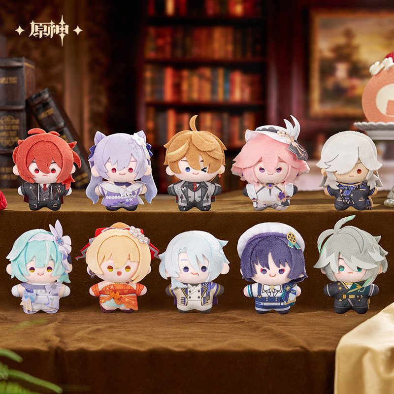 *Preorder* Genshin Impact Resplendent Feast Series Chibi Plushie Keychain Blindbox (10 designs): Single Pull