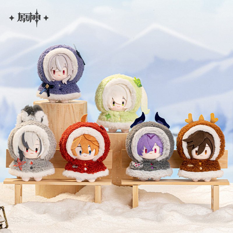 *Preorder* Genshin Impact Fun in the Snow Series Plushie Keychain