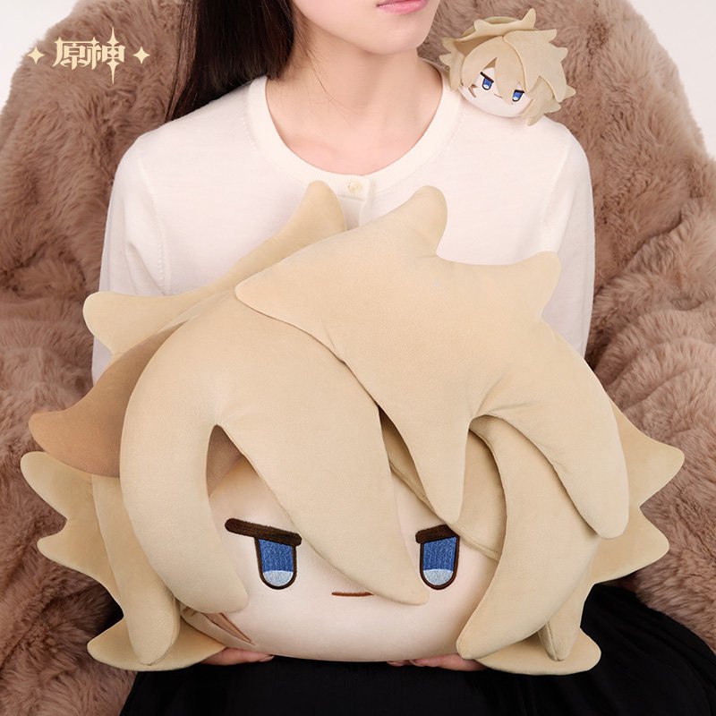 *Preorder* Genshin Impact Varka Theme Chibi Head Plush Pillow
