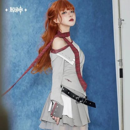 *Preorder* Genshin Impact Childe Tartaglia Theme Slanted Shoulder Long Sleeve Knitted Shirt