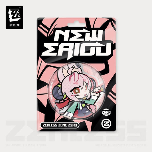 *Preorder* Zenless Zone Zero New Eridu Series Chibi Metal Pin: Krampus Compliance Authority: Zhao