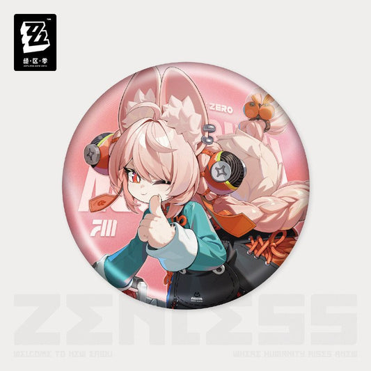 *Preorder* Zenless Zone Zero Official Art Series Metal Pin: Krampus Compliance Authority: Zhao