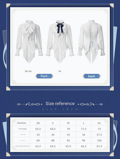 *Preorder* Genshin Impact Furina Theme Slim Fit Long Sleeve Shirt