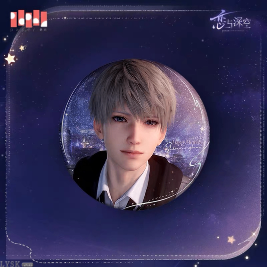 *Preorder* Love and Deepspace Xavier 2025 Birthday Series Metal Pin: Between Stars Ver.