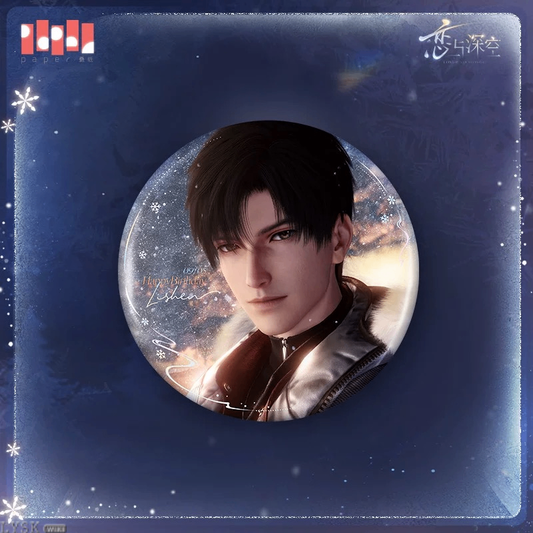Love and Deepspace Zayne 2025 Birthday Series Metal Pin: Dawnbreak Promise Ver.