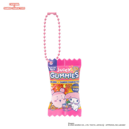 Chiikawa × Sanrio Characters Supermarket Shaka Shaka Snack Keychain