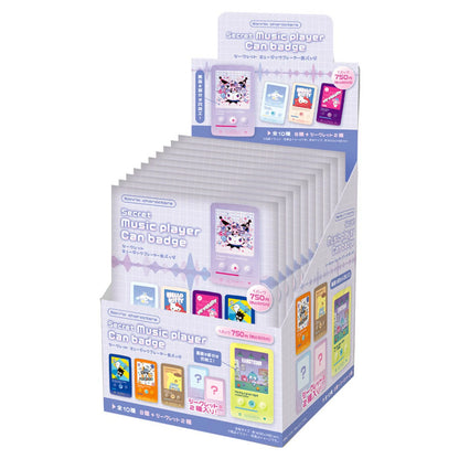 SANRIO Secret Music Player Can Badge (Blind Items)