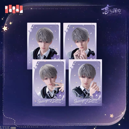 *Preorder* Love and Deepspace Xavier 2025 Birthday Starry Stroll Series Polaroid Set