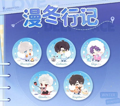 *Preorder* Love and Deepspace Winter Record Series Metal Pin