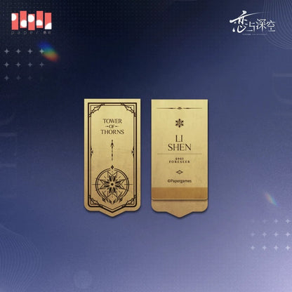 *Preorder* Love and Deepspace Echoes of Time Series Brass Bookmark