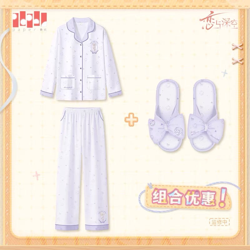 *Preorder* Love and Deepspace Sweet Dreams Woven Series Pajama + Slipper Set