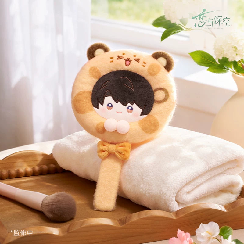 *Preorder* Love and Deepspace Forest Isle Breath Series Handheld Plush Makeup Mirror
