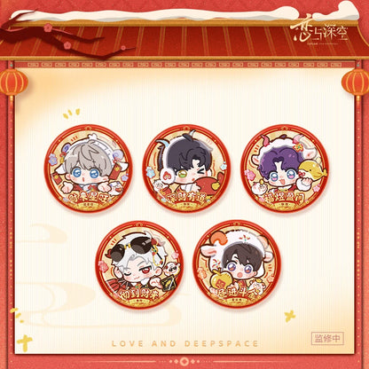 *Preorder* Love and Deepspace Lucky Lambs & Abundance Series Winner Glitter Shaker Badge