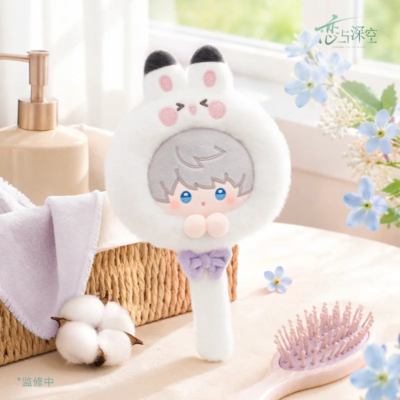 *Preorder* Love and Deepspace Forest Isle Breath Series Handheld Plush Makeup Mirror