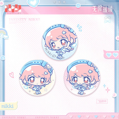 *Preorder* Infinity Nikki Watercolor Diary Series Chibi Badge Set