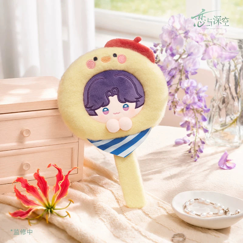 *Preorder* Love and Deepspace Forest Isle Breath Series Handheld Plush Makeup Mirror