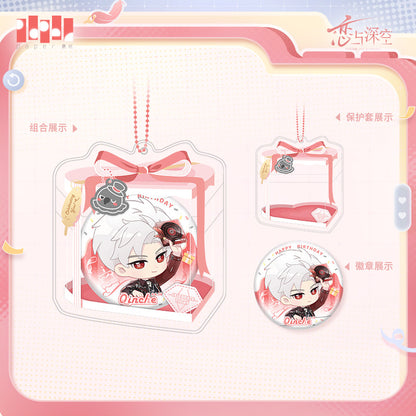 *Preorder* Love and Deepspace Sylus 2026 Birthday Chibi Protective Case & Badge Set