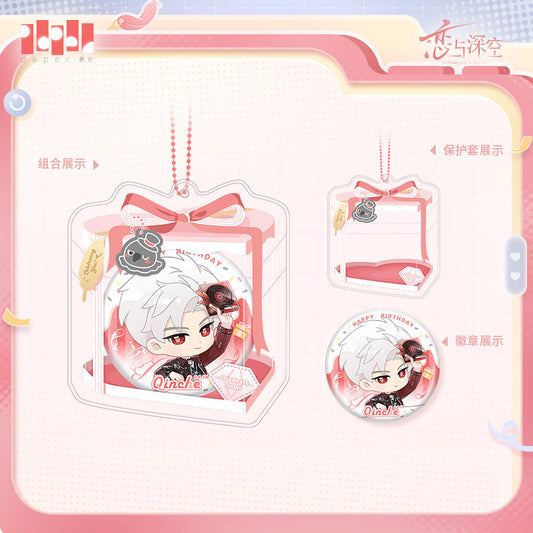 *Preorder* Love and Deepspace Sylus 2026 Birthday Chibi Protective Case & Badge Set