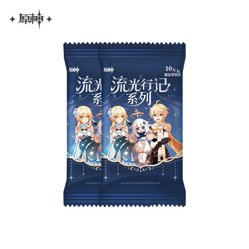 *Preorder* Genshin Impact Flowing Light Travelogue Series Collection Card Blindbox: Single Pull