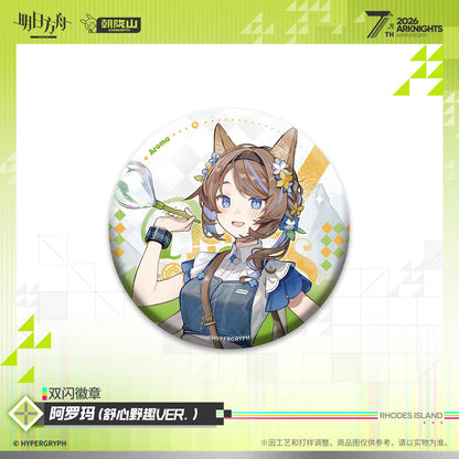 *Preorder* Arknights 7th Anniversary Series Double Flash Pin Vol 1.0