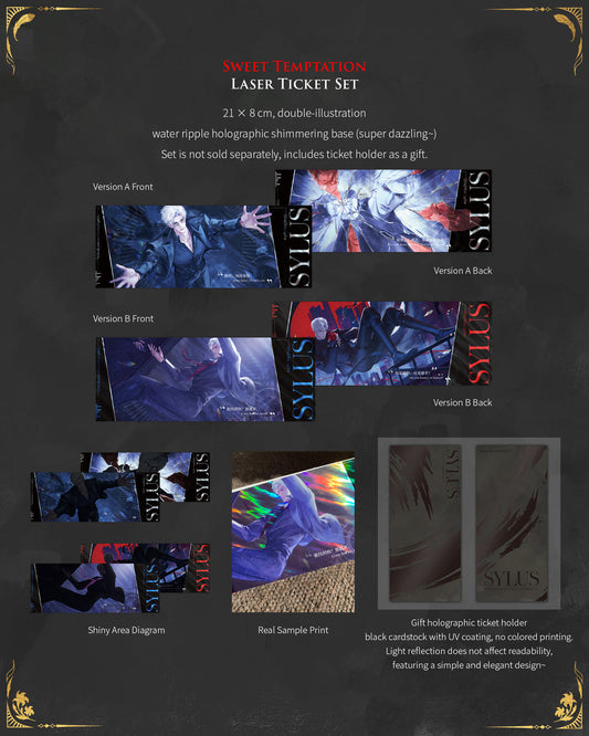 *Preorder* “Sweet Wicked Trap” – Holographic Ticket Set