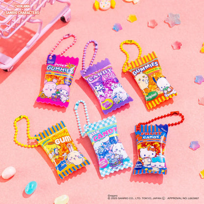 Chiikawa × Sanrio Characters Supermarket Shaka Shaka Snack Keychain