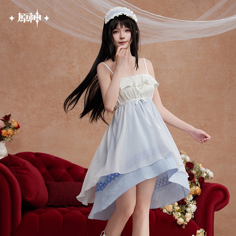 Preorder Genshin Impact Columbina Theme Nightgown (Including Eyemask)